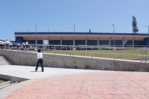 Así luce el estadio de Apulo.