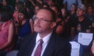 El Alcalde Rafael Morán Orellana, en uno de los eventos por las fiestas patronales.