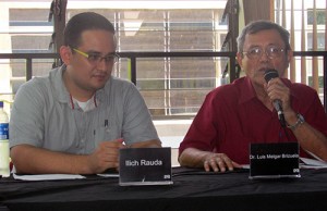 Ilich Rauda (izquierda) y Luis Melgar Brizuela.