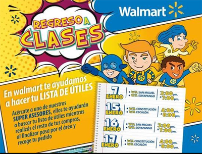 Wallmart Regreso a Clases