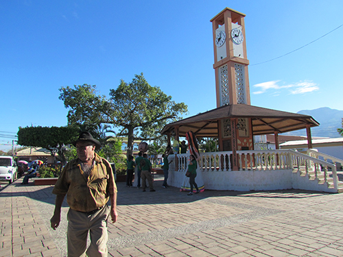 El parque central de guasada y su torre.