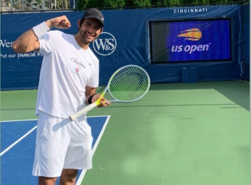 Marcelo Arévalo debutando en el US Open